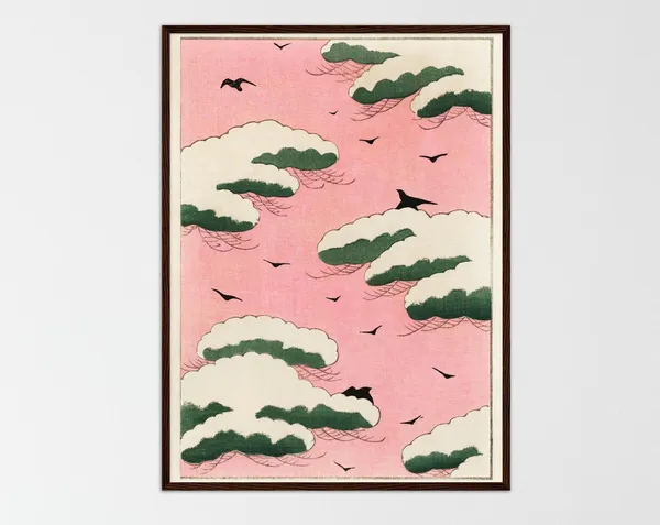 Japanese Pink - Traditional Travel Poster