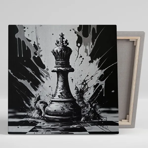 Chess Game Room Decor, Chess Pieces Art Print