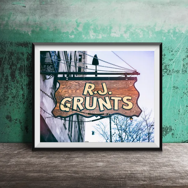 R J Grunts Chicago Sign Photo Print, Lincoln Park
