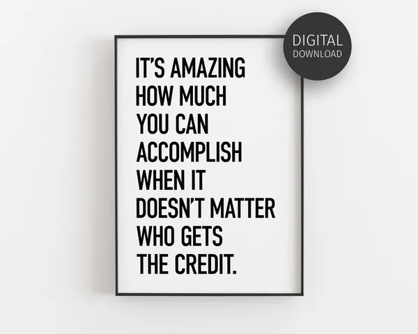 Teamwork Quote Office Wall Art Print, Workplace Decor