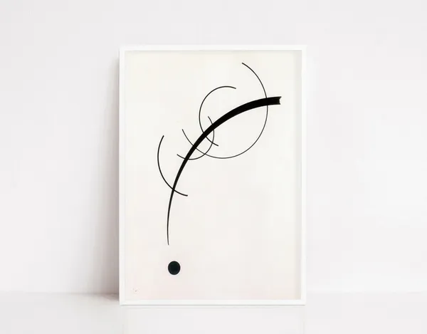 Kandinsky Free Curve To The Point Vintage Poster