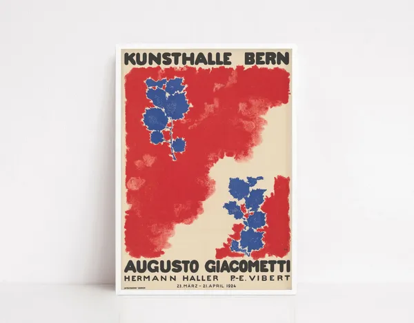 Augusto Giacometti Vintage Exhibition Poster Art Print