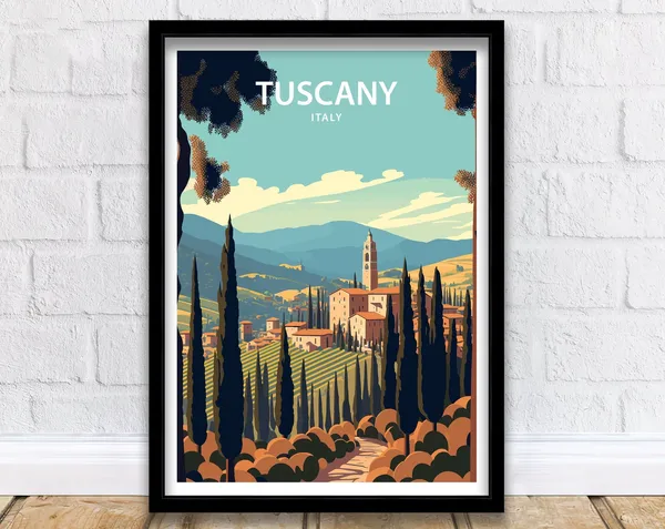 Tuscany Italy Wall Art Poster Print