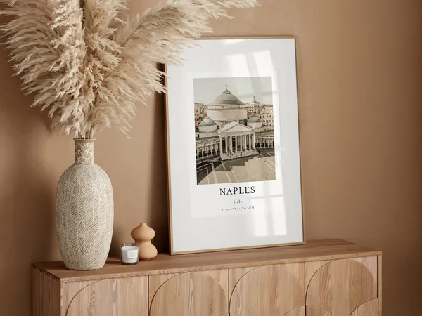 Naples City Wall Decor Italy Travel Poster