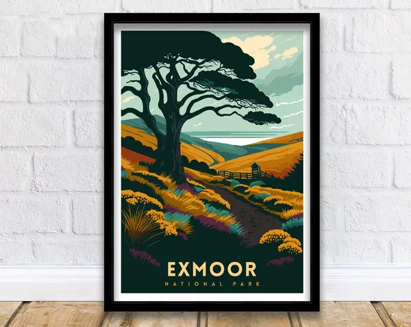 Exmoor National Park Fine Art Poster Print