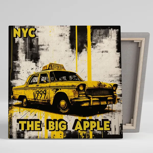 Abstract New York NYC Art Print, Modern Wall Decor