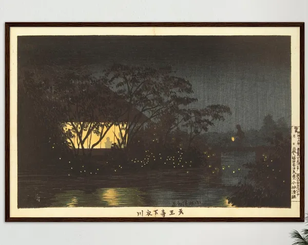 Japanese Ukiyo E Poster Print, Asian Wall Decor