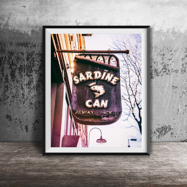 Sardine Can Bar Sign, Green Bay Wisconsin Poster Print
