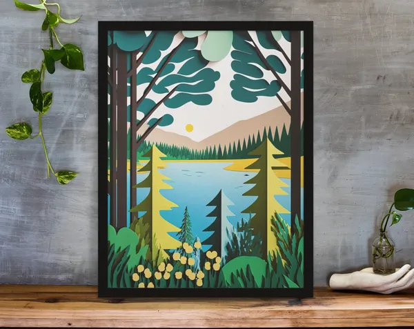 At The Lake Minnesota Travel Poster, Cabin Art