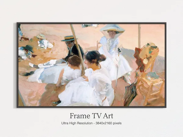 Romantic Summer Painting - Art Print