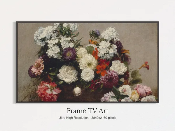 Frame TV Flower Painting Spring Art Print