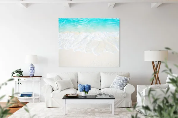 Water Water Print, Ocean Waves Coastal Poster