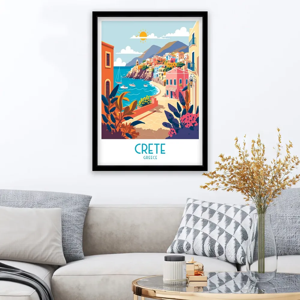 Crete Greece Travel Poster - Image 2