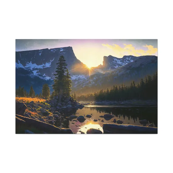 Estes Park Colorado Sunrise Mountains Art Print