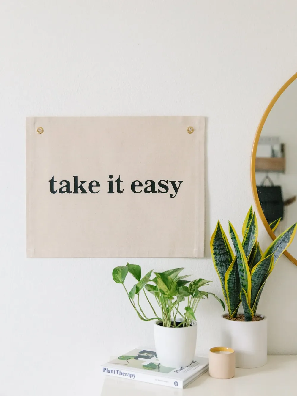 Take It Easy Retro Hippie Wall Banner - Image 3