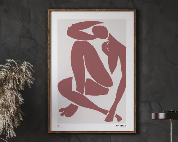 Matisse Red Nude Cut Outs Figures Art Print