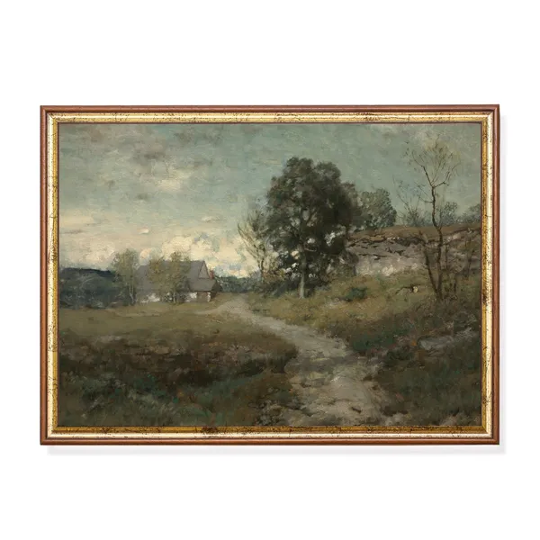 Vintage Landscape Painting Country Landscape Poster