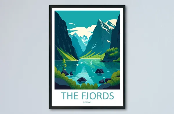 The Fjords Home Decor Wall Art Print
