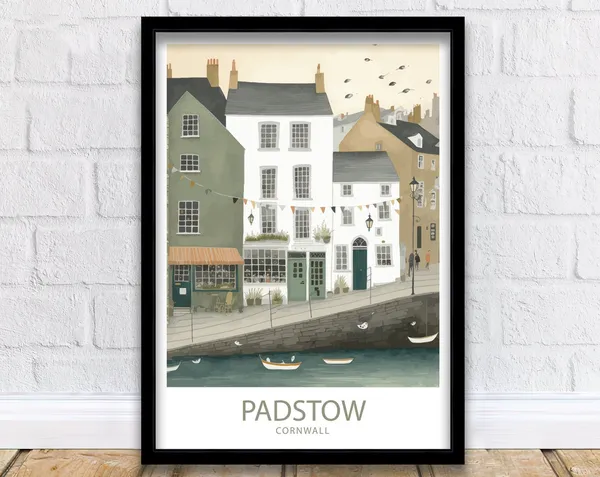 Padstow Cornwall Travel Print