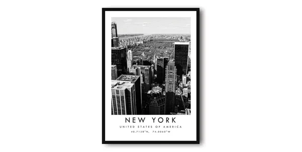 New York Cityscape Minimalist Travel Poster