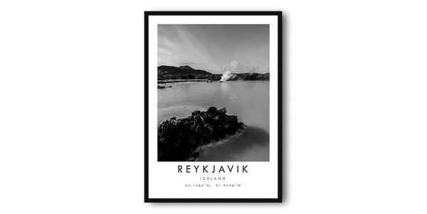 Reykjavik Iceland Minimalist Travel Poster