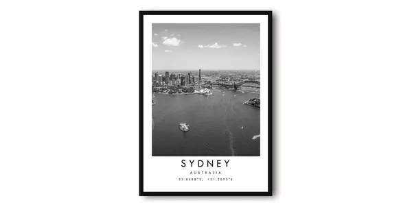 Sydney Opera House Minimalist Australia Travel Poster