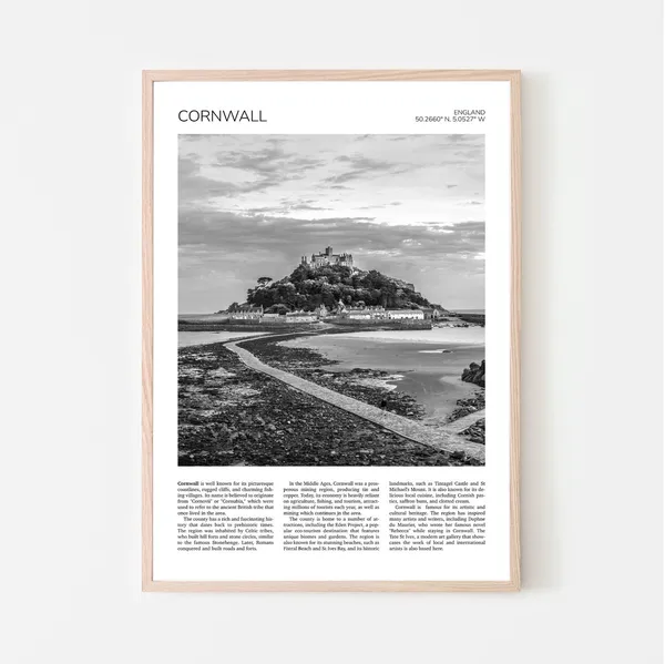 St Michael's Mount Cornwall Travel Poster, England