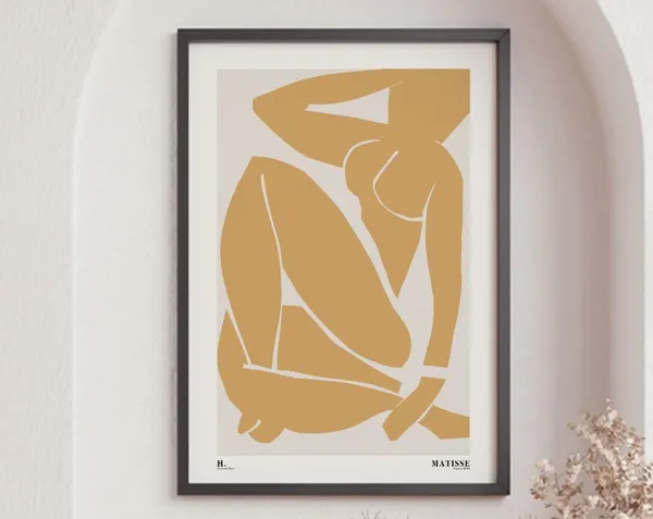 Matisse Yellow Nude Cut-Outs Fauvism Art Print