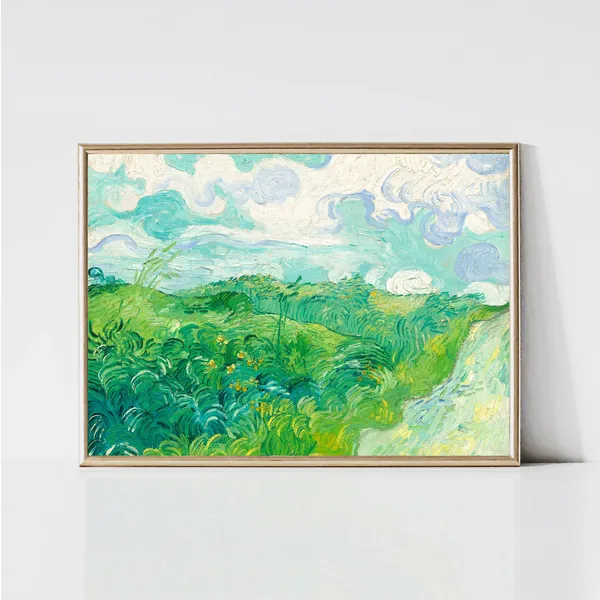 Vincent Van Gogh Green Wheat Field Art Print