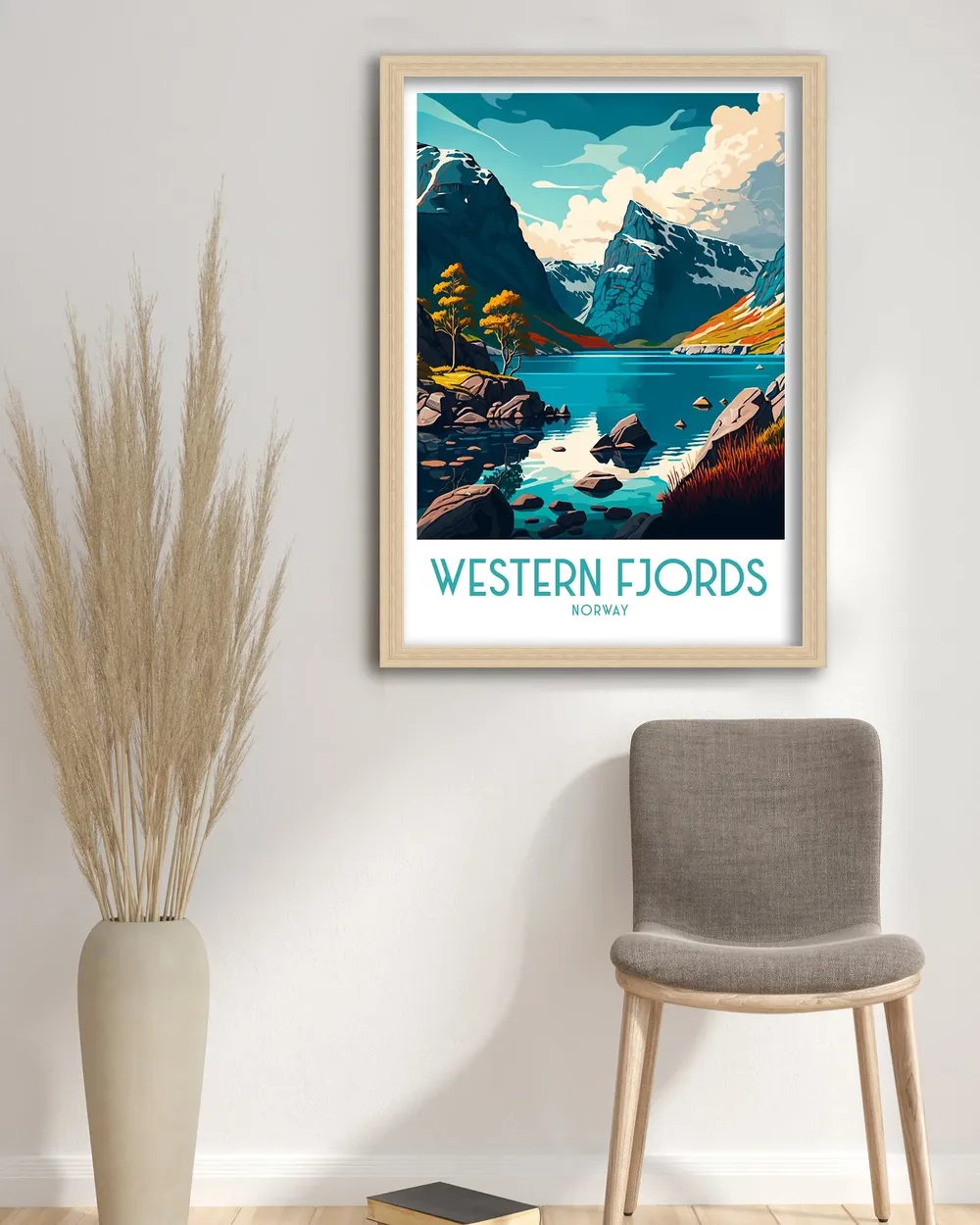 Western Fjords Norway Travel Poster - Image 3