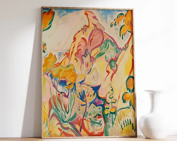 Othon Friesz Landscape in La Ciotat, Fauvist Art Print