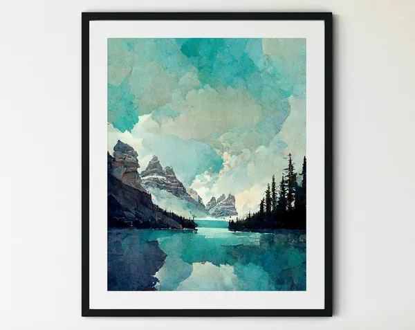 Moraine Lake Banff National Park Poster Print