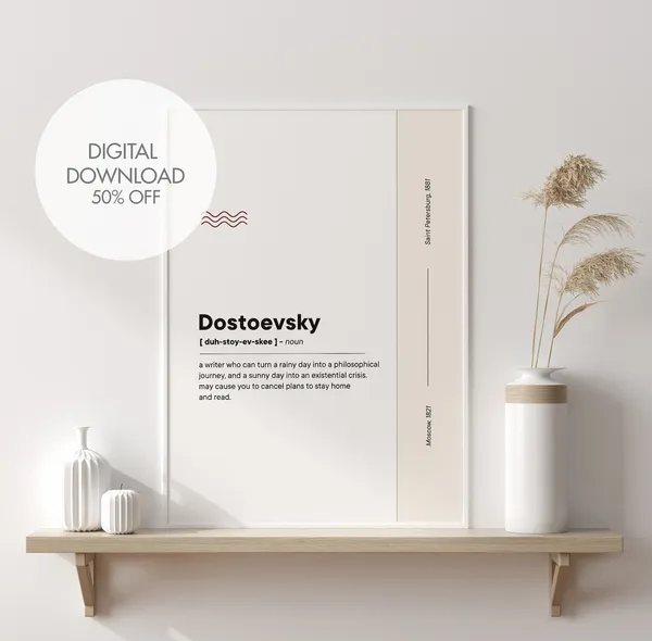 Dostoevsky Fun Literature Teacher Art Print