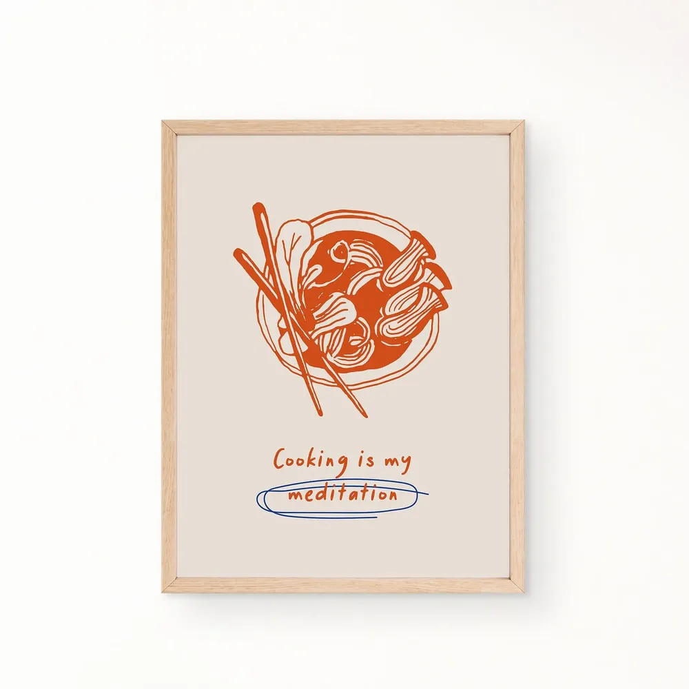 Ramen Noodle Soup Vintage Kitchen Poster - Image 3