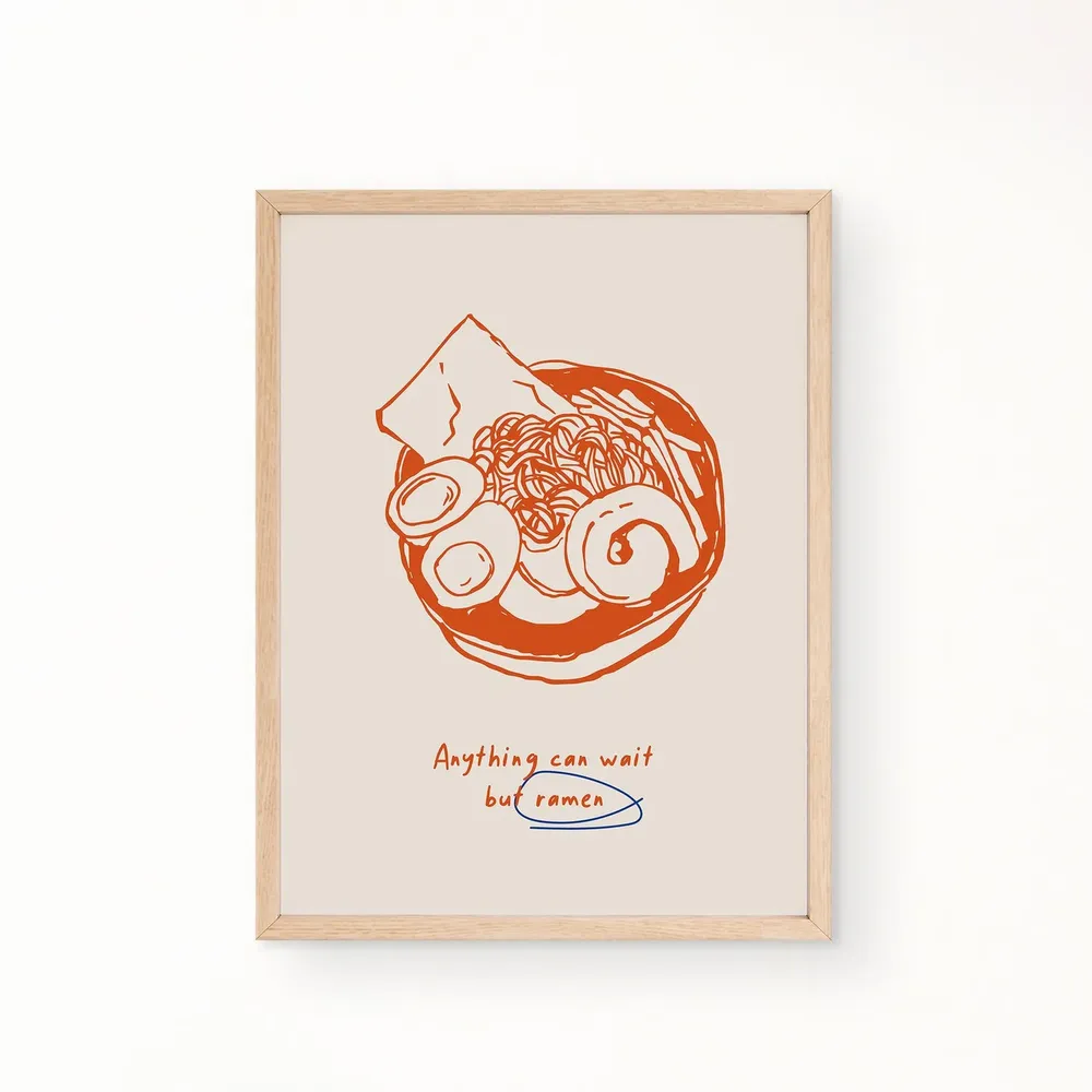 Japanese Ramen Poster, Modern Vintage Kitchen Art - Image 2