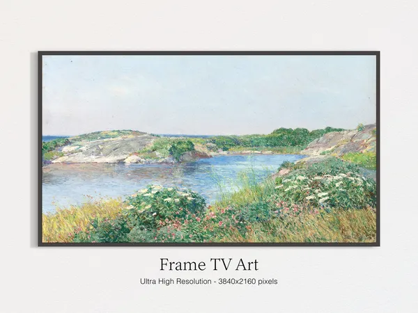 Summer Landscape Vintage Painting Art Print