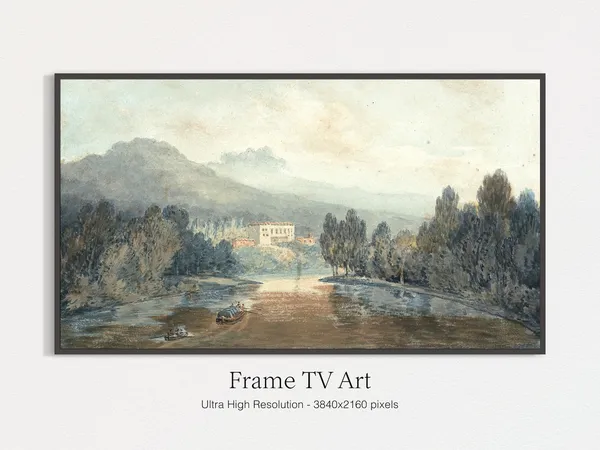 Spring Landscape Vintage Art Print