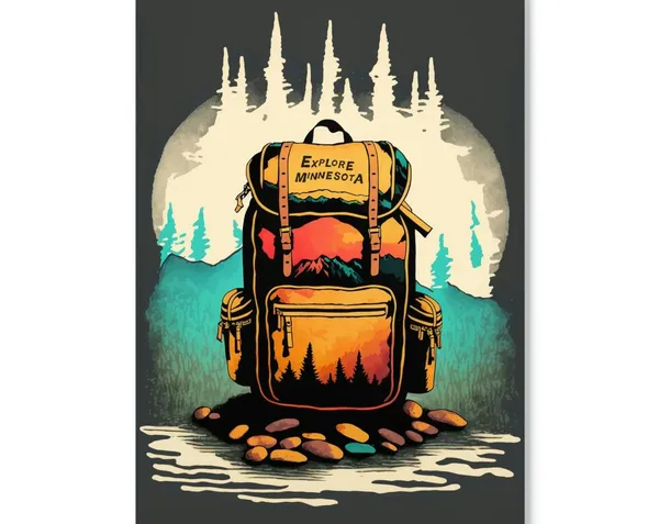 Explore Minnesota Vintage Travel Poster Art Print