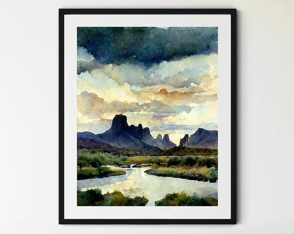 Big Bend National Park, West Texas Desert Art Print