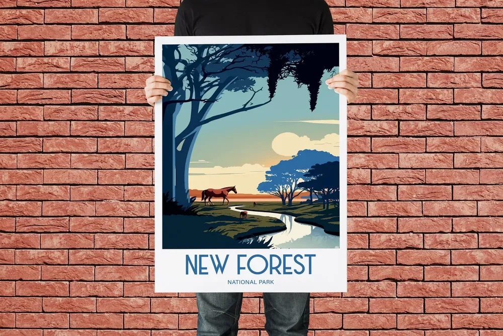 New Forest National Park Travel Poster - Image 4