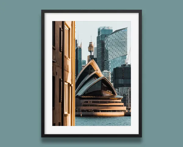 Sydney Opera House Travel Poster, Australia Landmark