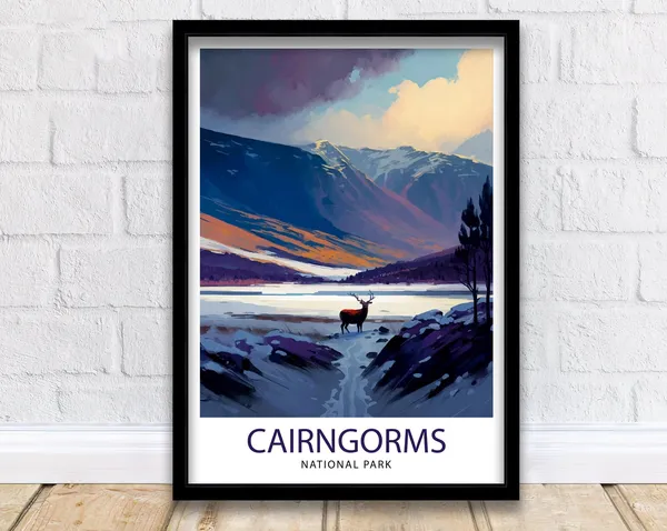 Cairngorms National Park Scottish Highlands Poster