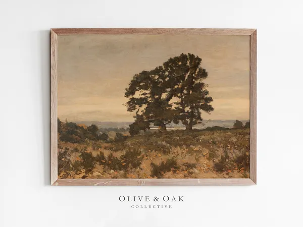 Modern Fall Decor Autumn Landscape Art Print