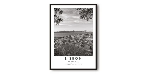 Lisbon Portugal Minimalist Travel Poster