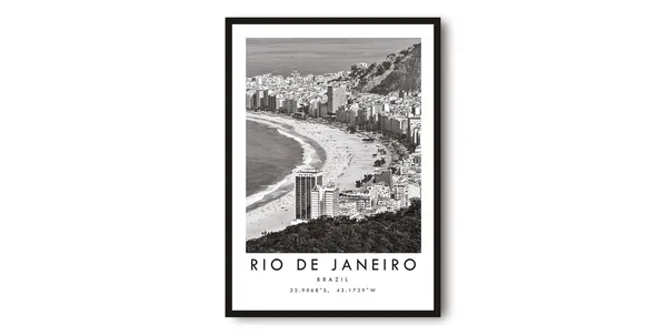 Rio De Janeiro Minimalist Travel Poster, Brazil