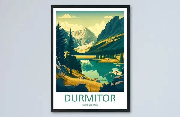 Durmitor National Park Travel Poster, Montenegro