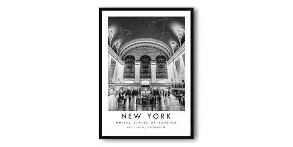 Grand Central Station New York Travel Poster