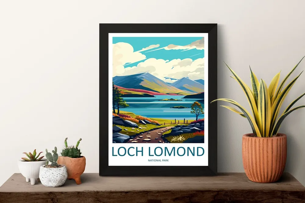 Loch Lomond Wall Hanging Travel Poster - Image 3