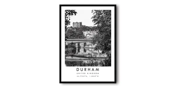 Durham Travel Poster Art Print