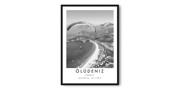 Oludeniz Turkey Minimalist Travel Poster Art Print